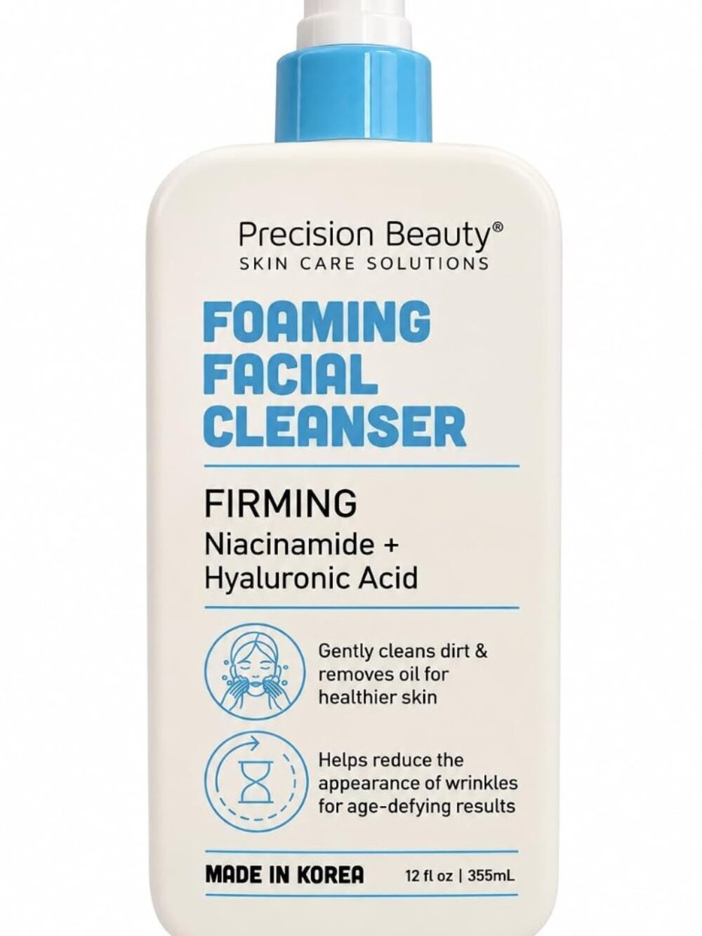 Precision Beauty Foaming Facial Cleanser Firming Niacinamide + Hyaluronic Acid